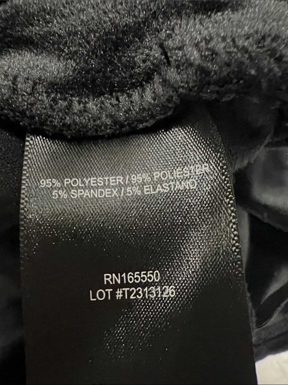 32 degrees thermal insulation black velour velvet leggings - Picture 6 of 6